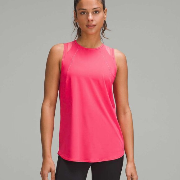 Lululemon Sculpt Tank Top Lip Gloss Size 14 Mesh Lightweight Loose $58 - Picture 1 of 3